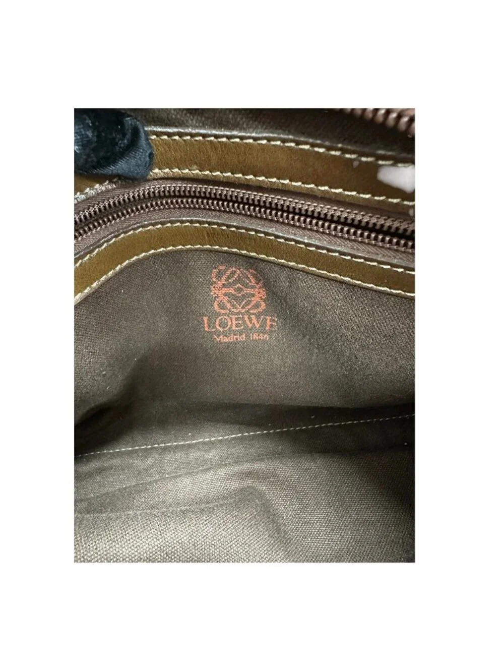 Loewe Anagram Brown Camel Leather Shoulder